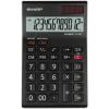 Calculator de birou, 12 digiti, EL-124TWH, 152 x 96 x 12 mm, negru, SHARP