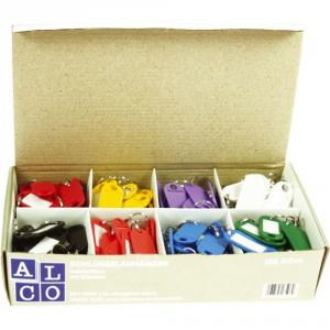 Etichete pentru chei, 200 buc / set, culori asortate ALCO