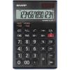 Calculator de birou, 14 digiti, EL-145TBL, 176 x 112 x 13 mm, dual power, negru, SHARP