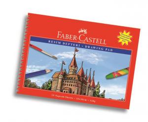 Bloc desen A4, 15 file, 120 g/mp, FABER-CASTELL