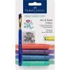 Set 4 pasteluri solubile Gelatos Nuante Metalice Faber-Castell