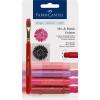 Set 4 pasteluri solubile Gelatos Nuante Rosu Faber-Castell