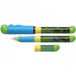 Stilou tip A - incepator Base Kid gri/verde SCHNEIDER