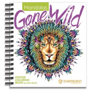 Carte de colorat CHAMELEON Mandalas Gone Wild