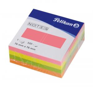 Notes adeziv 76 x 76 mm, 320 file, culori neon PELIKAN