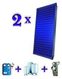 Pachet 2 panouri solare plane Buderus Logasol SKS 4.0