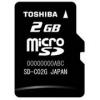 Card memorie microsd 2gb toshiba