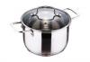 Cratita de inox cu capac  18 cm blaumann 1355 modern line