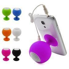 Mini speaker din silicon cu ventuza