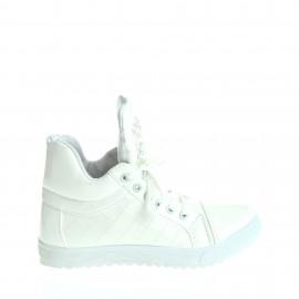 Pantofi sport dama Shining Hearts albi din piele ecologica (Culoare: Alb, Marimi femei: 39)