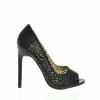 Sandale dama cu toc kerys negre (culoare: negru,