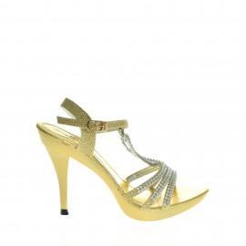 Sandale dama Cerasela aurii (Culoare: Auriu, Marimi femei: 38)