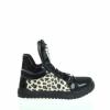 Pantofi sport dama shining hearts leopard din piele