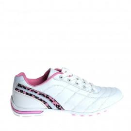 Pantofi sport dama Darko albi cu roz (Marimi femei: 41)