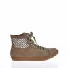 Pantofi sport dama khaki milla din piele ecologica cu