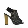 Sandale dama cu toc carmella negre (culoare: negru,