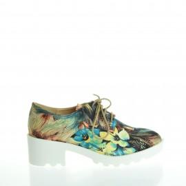Pantofi dama Ming floral (Culoare: Portocaliu, Marimi femei: 38)