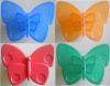 Butoni plastic fluture albastru, portocaliu, rosu, verde