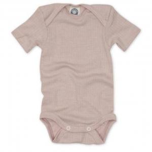 Body lana merinos, matase si bumbac - Dusty Rose, Cosilana