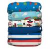 Set 6 scutece textile charlie banana - inserturi noi cu fleece , ocean