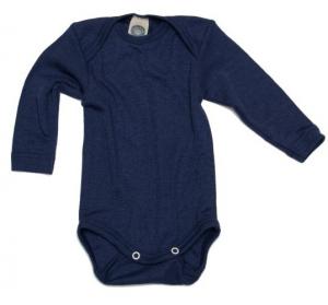 Body Cosilana din lana merinos si matase - Navy Blue