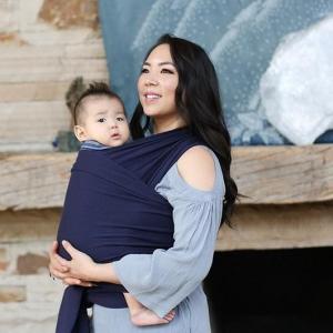 Wrap elastic Boba, Navy Blue - Marsupiu ergonomic