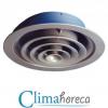 Grila aluminiu anodizat circulara de plafon diametru 250 mm pentru sisteme de ventilatie si climatizare destinata Horeca