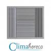 Grila aluminiu anodizat de plafon 450 x 450 mm pentru sisteme de ventilatie si climatizare destinata Horeca