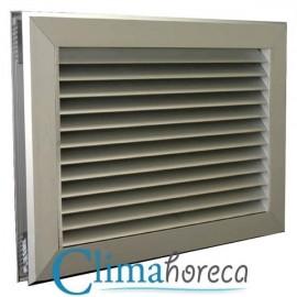 Grila de transfer aluminiu anodizat 600 x 400 mm pentru sisteme de ventilatie si climatizare destinata Horeca