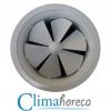 Grila aluminiu anodizat circulara de plafon diametru 200 mm pentru sisteme de ventilatie si climatizare destinata Horeca