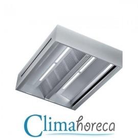 Hota centrala inox 2000x1000x400 mm pentru bucatarie restaurant hotel fast-food destinata Horeca