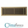 Grila de podea aluminiu anodizat 350 x 200 mm pentru sisteme de ventilatie si climatizare destinata Horeca