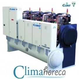 Chiller CLINT Turboline 3360 kw apa-apa pentru racire restaurant cafenea club hotel cladire birouri destinat Horeca