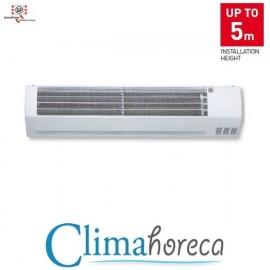 Perdea de aer cald cu rezistenta electrica S&P 1390 mm lungime COR-IND M 1000/12 debit aer 3200 mc/h ventilare ambientala restaurant club cafenea...