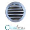 Grila aluminiu anodizat de exterior cu protectie intemperii diametru 200 mm pentru sisteme de ventilatie si climatizare destinata Horeca