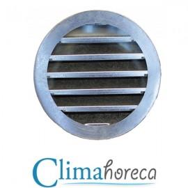 Grila aluminiu anodizat de exterior cu protectie intemperii diametru 250 mm pentru sisteme de ventilatie si climatizare destinata Horeca