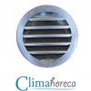 Grila aluminiu anodizat de exterior cu protectie intemperii diametru 250 mm pentru sisteme de ventilatie si climatizare destinata Horeca