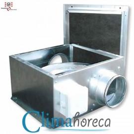 Ventilator centrifugal acustic tip box CAB-PLUS 250 S&P debit aer 1100 mc/h 1300 rot/min pentru sistem de ventilatie profesional Horeca