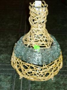 Veioza bambus sticla
