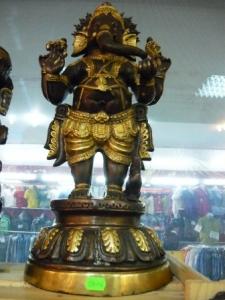 Statueta, zeitate indiana, din bronz ( Ganesha )- 01