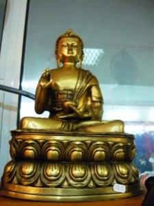 Statueta, zeitate indiana, din bronz ( Buddha ) - 04