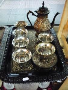 Set ceai, din bronz, emailat - 03
