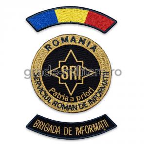Emblema Serviciul Roman de Informatii SRI Ofiteri Brigada de Informatii