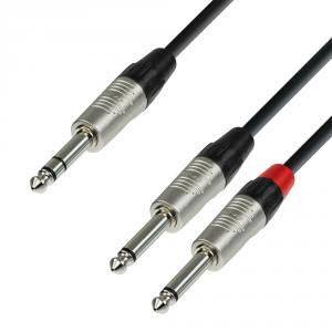 Cablu audio tip Y Adam Hall 4Star Y TRS-2TS 6m