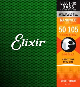 Corzi chitara bas Elixir Nanoweb Bass 4 Longscale Medium