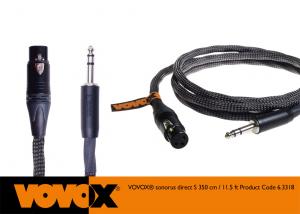 Cablu microfon de inalta calitate VOVOX Sonorus Direct S XLRf-TRS 350