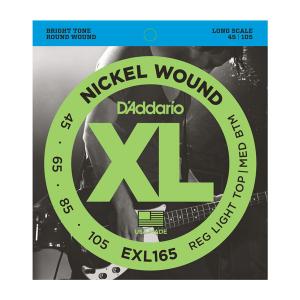 Set coarde de bas Daddario EXL165 Custom Light 45-105