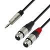 Cablu adaptor adam hall 4star y trs3.5-2xlrf 1.8m