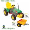 Pilsantoys tractor pentru copii cu pedale si remorca
