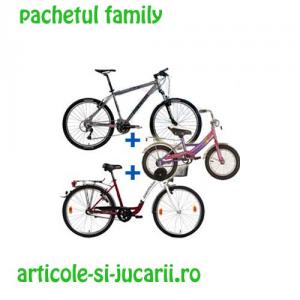 FAMILY PACHET COMPLET DE BICICLETE PENTRU FAMILIE